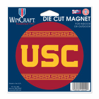 USC Trojans Athletic Wordmark Circle Die Cut Magnet
